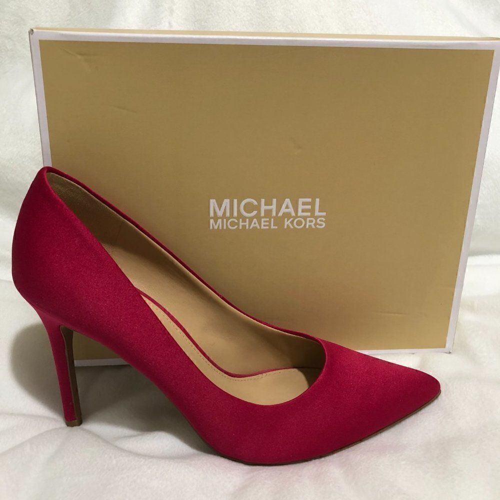 Michael Kors Claire Satin Pump - Ultra Pink - Picture 6 of 11
